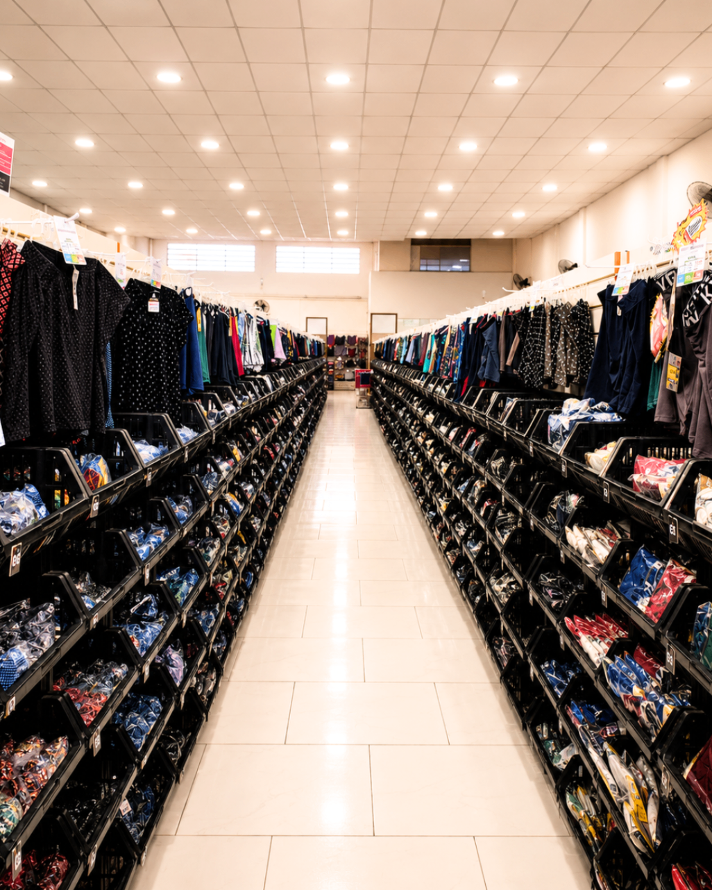 Corredor de camisas masculinas