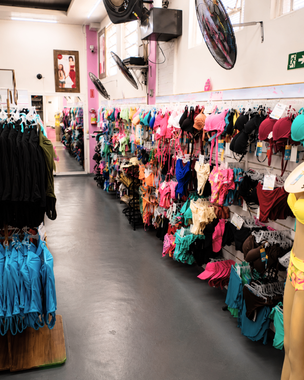 Corredor de moda praia