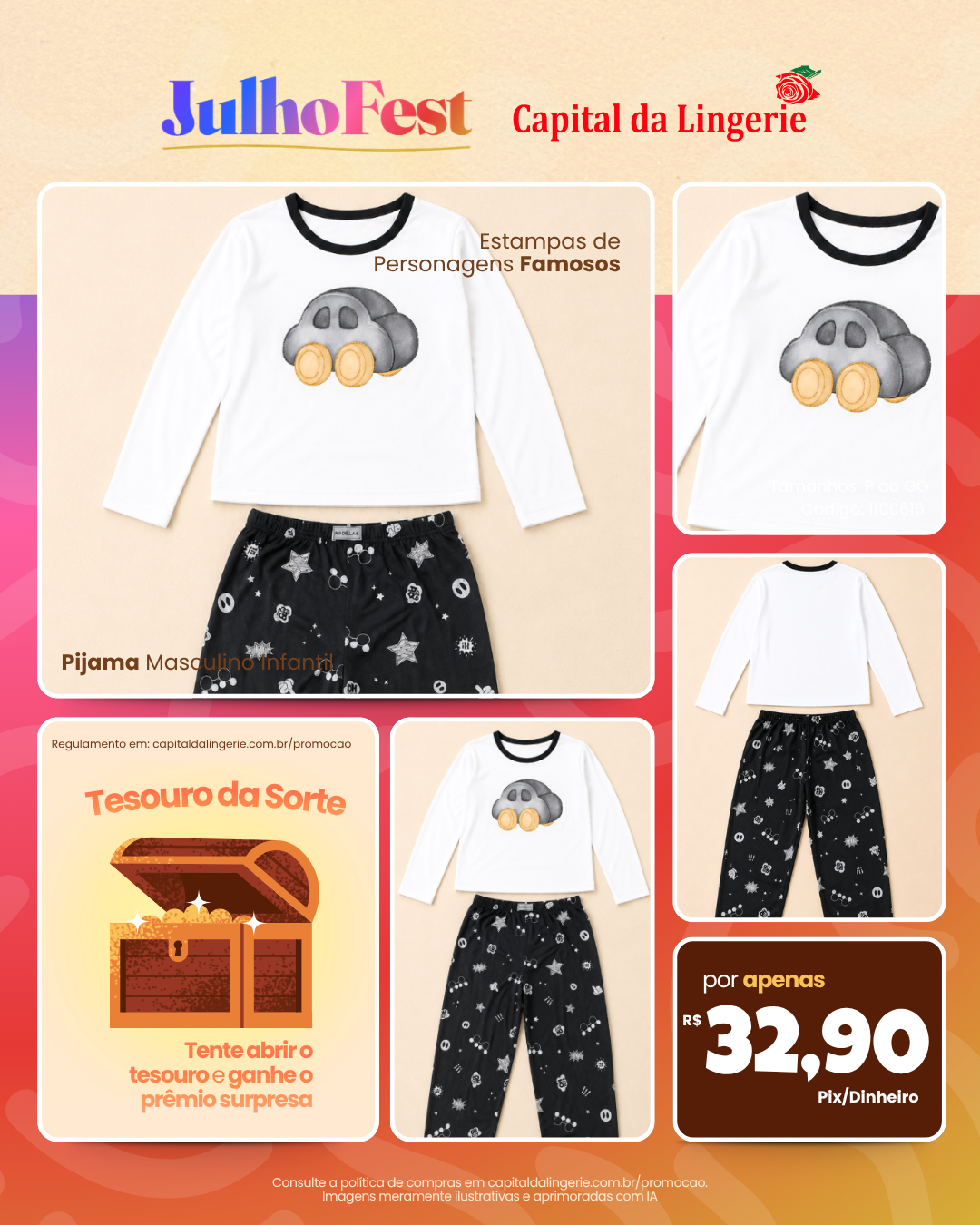 Pijama Masculino Infantil